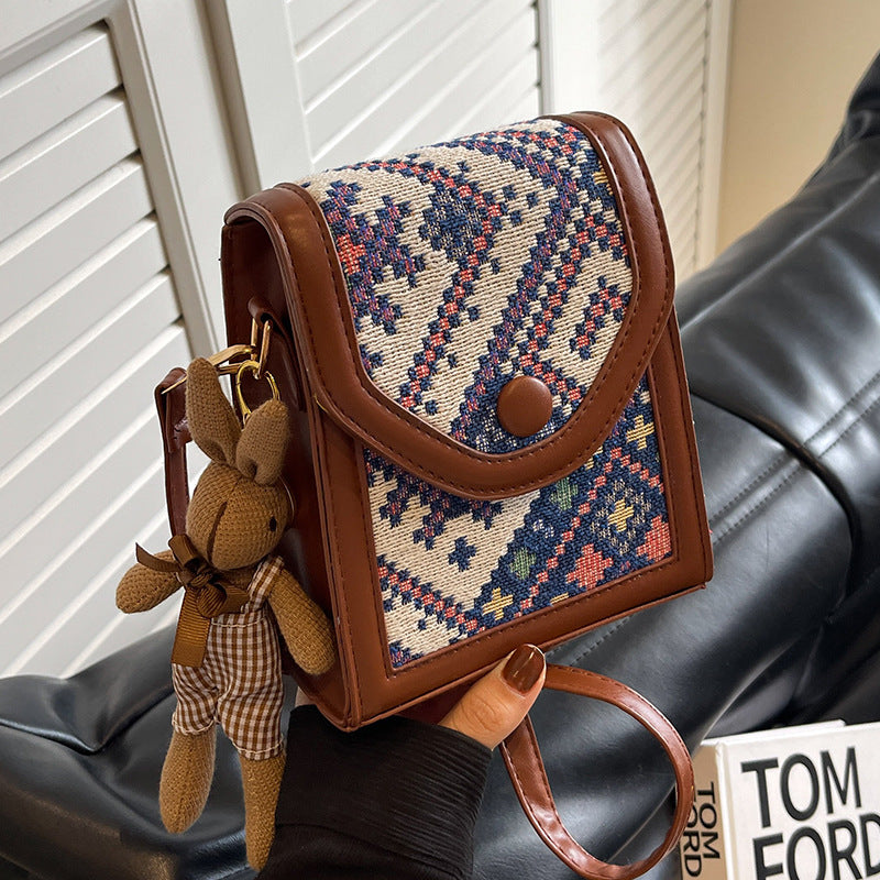 Ethnic Style Crossbody Phone Bag