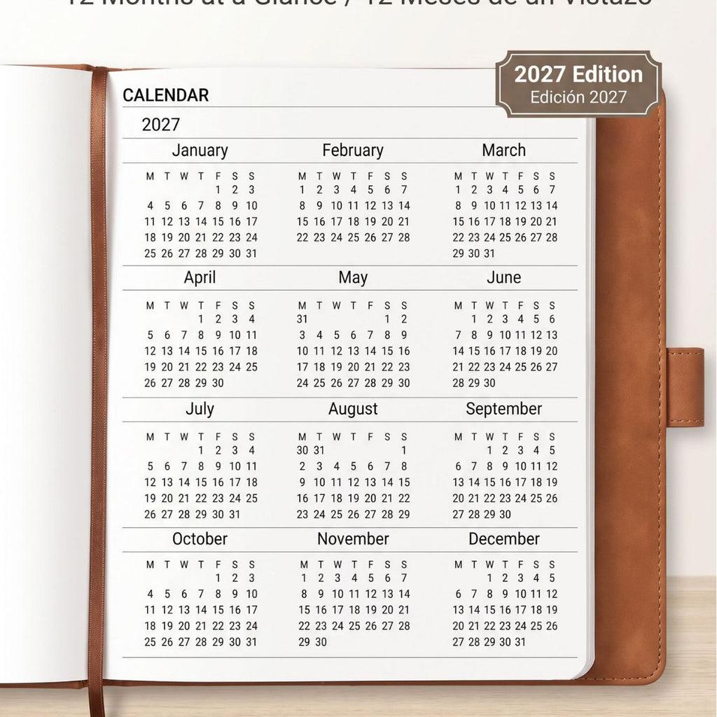 2027 Almanac planner schedule
