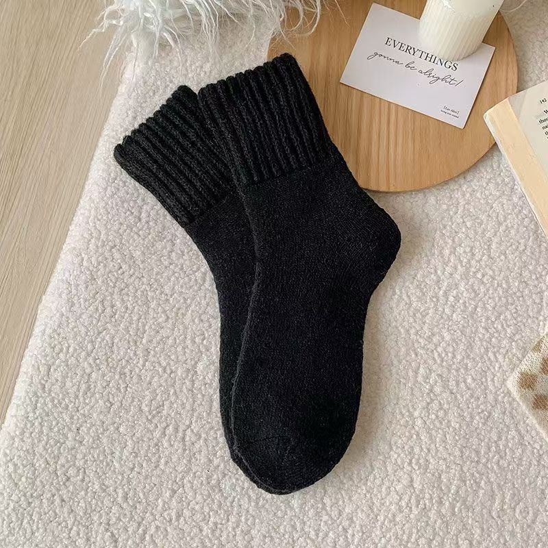 Thick, warm knitted socks