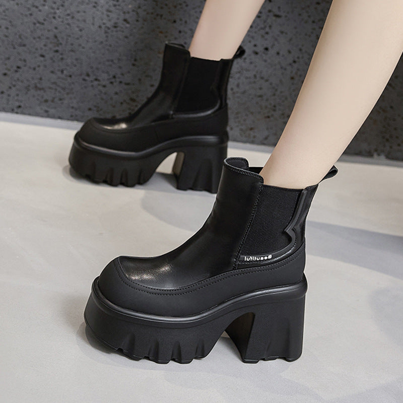 British Style Thick-Soled Martin Boots for Women