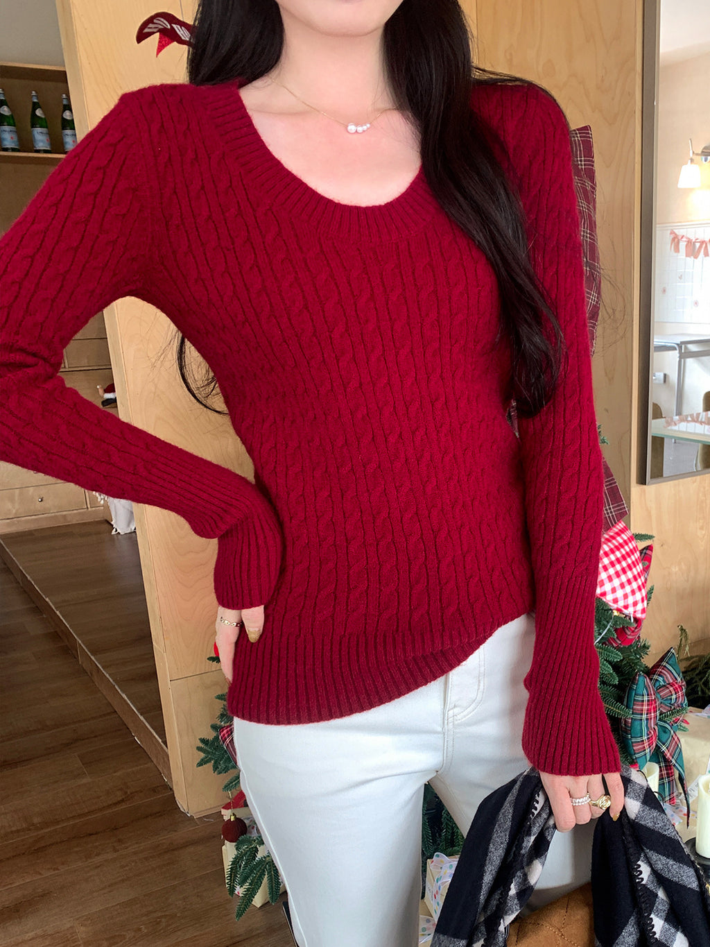 Vintage Cable-Knit Sweater