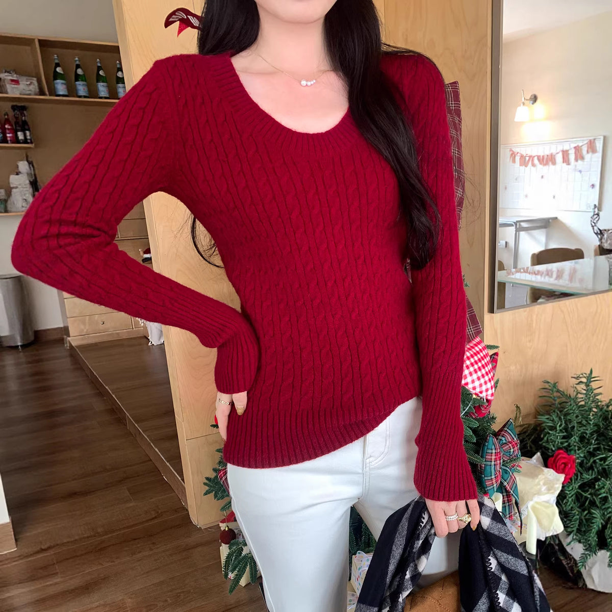 Vintage Cable-Knit Sweater