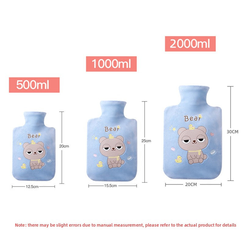 Plush Cartoon Hot Water Bottle for Warmth