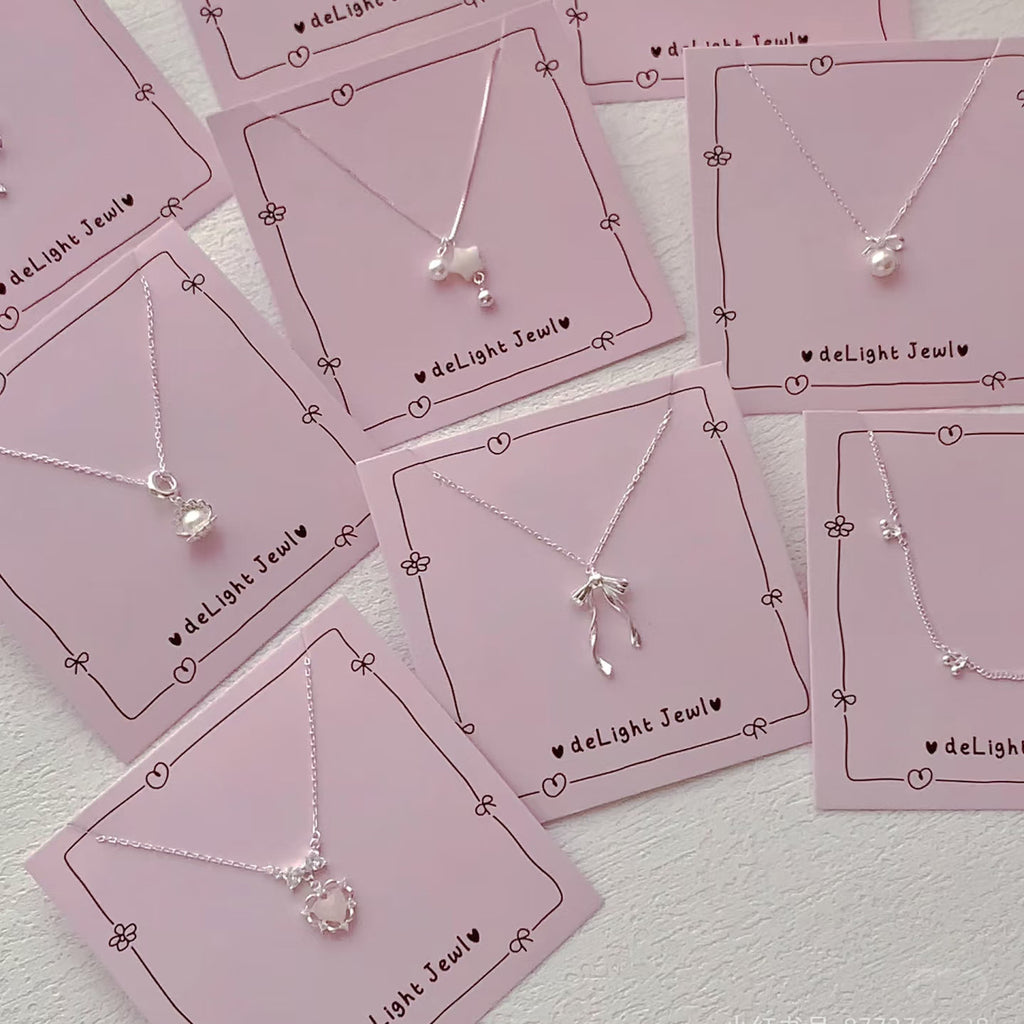 Sterling Silver Heart Pearl Necklace
