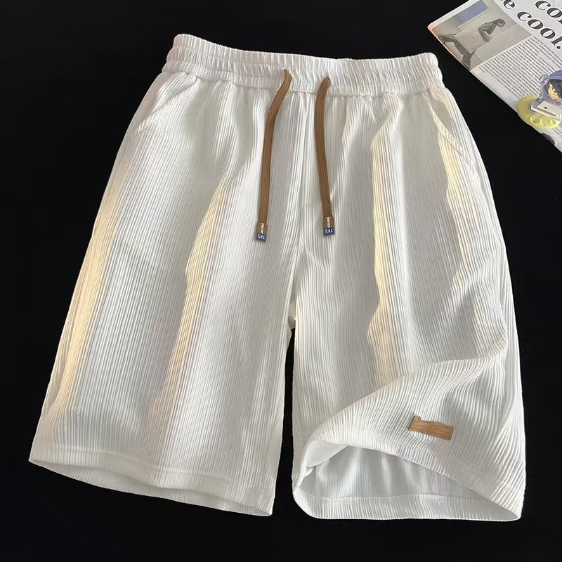 Mens Pleated Quick Dry Casual Shorts - Lightweight & Breathable