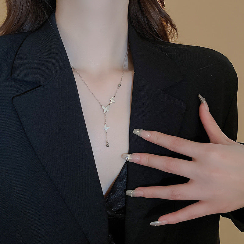 All-titanium steel necklace