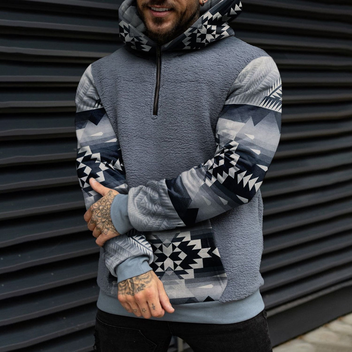 Loose Casual Zipper Hooded Sweatshirts