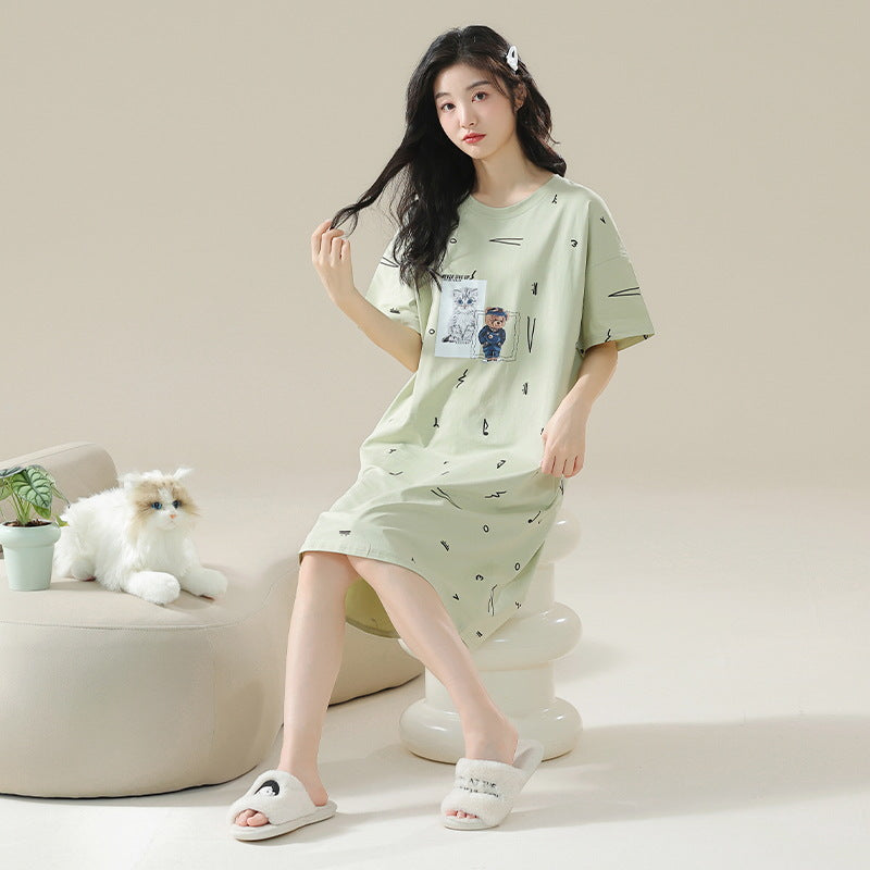 Womens Cotton Nightgown