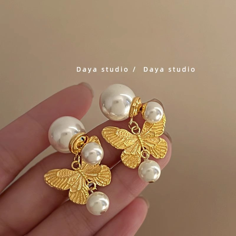 Lirio Charm Bow & Butterfly Earrings