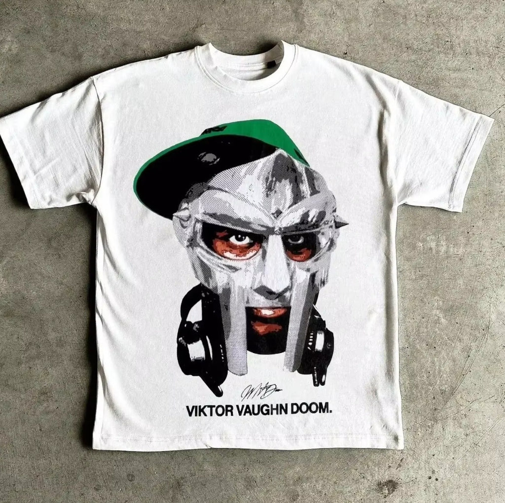 Oversized Graphic Print Cotton Blend T-Shirt