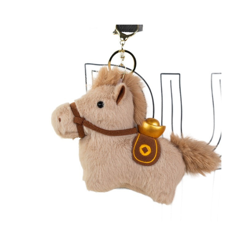 Cute Plush Pony Doll Keychain