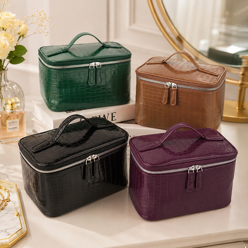 Sablehide Embossed Cosmetic Case
