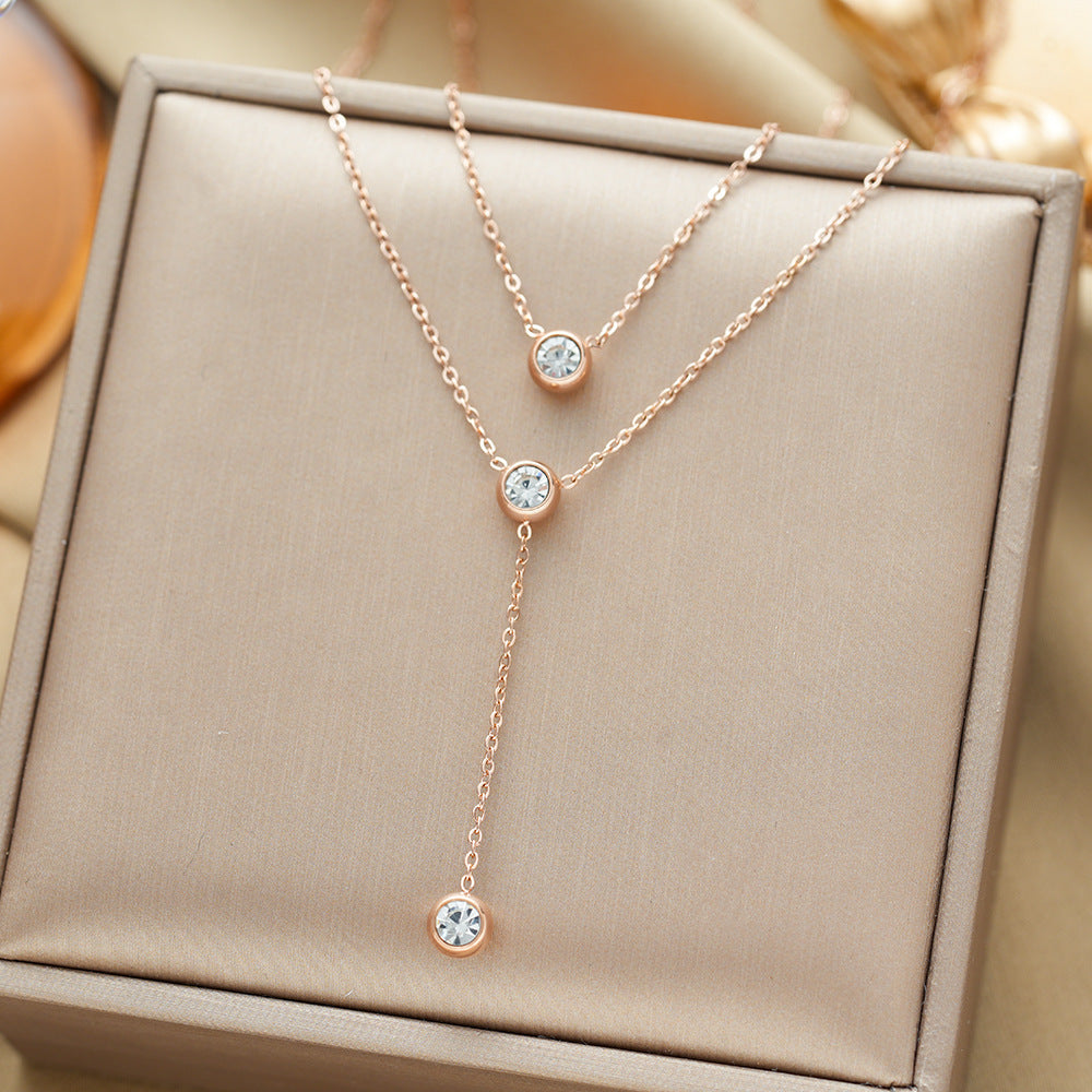 All-titanium steel necklace