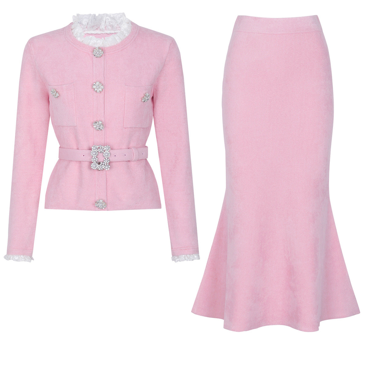 Women's blazer + midi skirt set