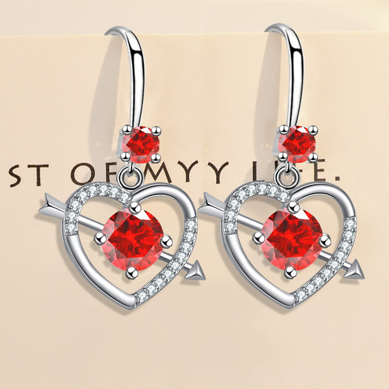 Heart-shaped earrings