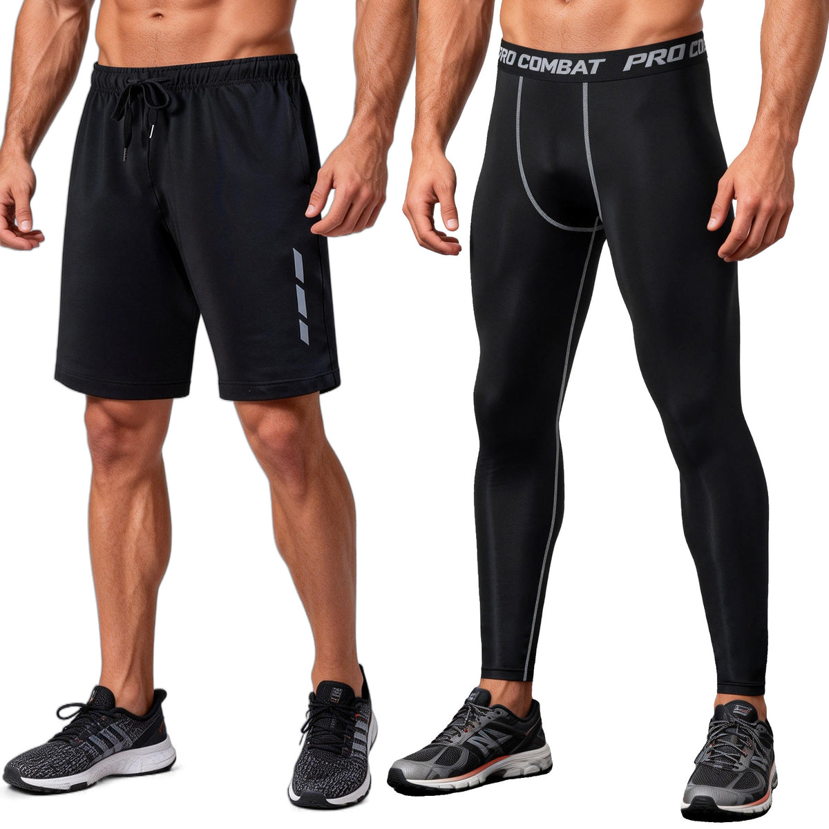 Mens Quick-Dry Elastic Training Shorts - Lightweight & Breathable