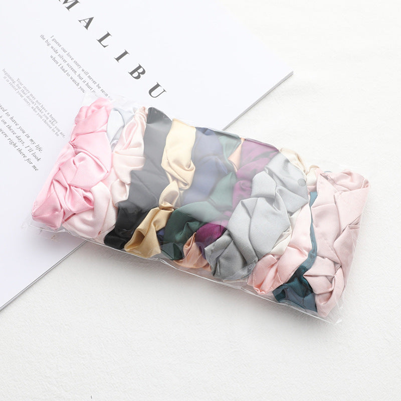 French-style pig intestine silk hair band