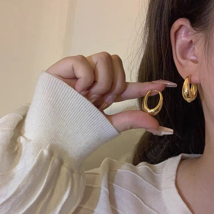 Linea Geometric Metal Earrings