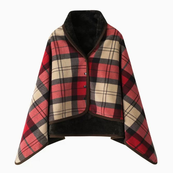 Soft Polyester Dual-Purpose Shawl Blanket