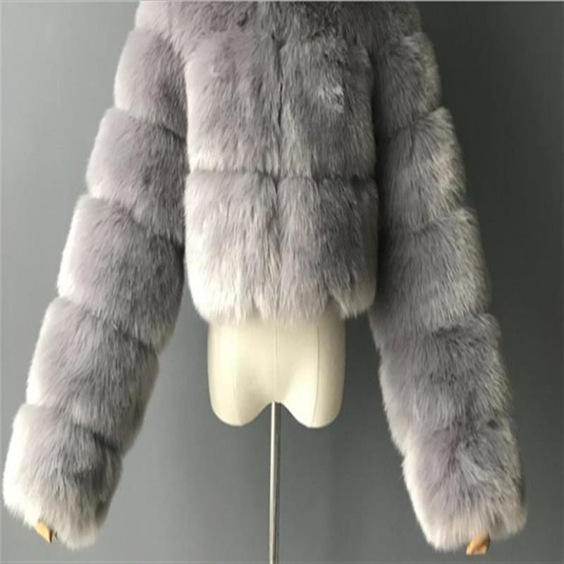 Womens Faux Fur Winter Coat