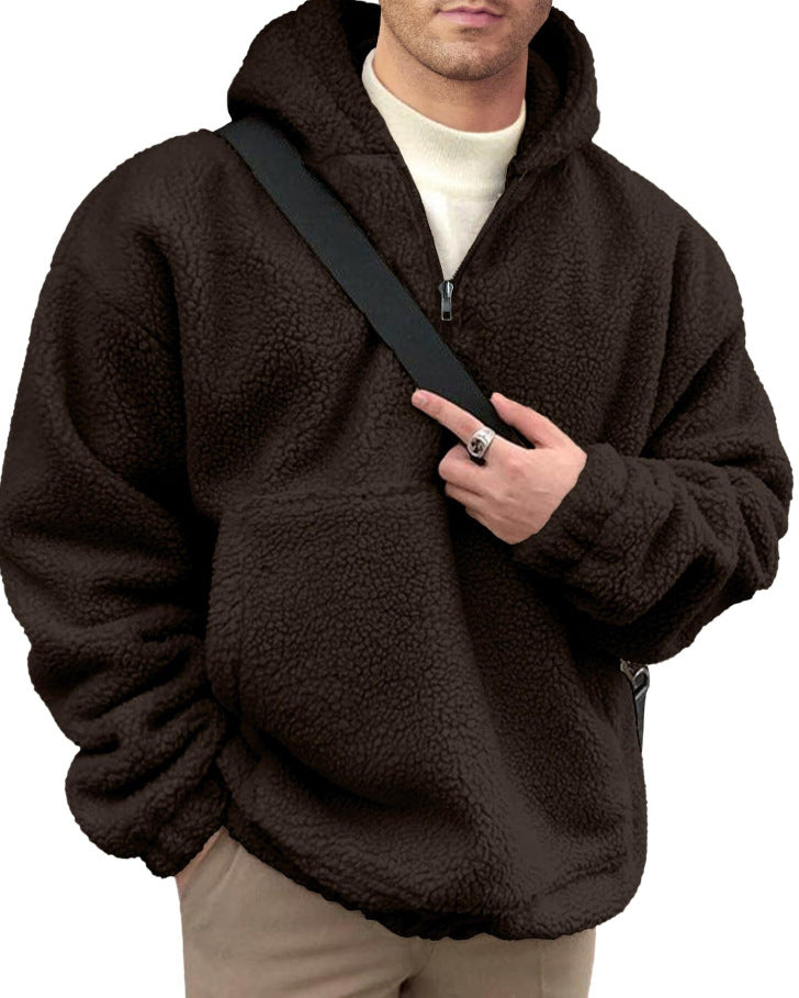 Loose Casual Zipper Hooded Sweatshirts