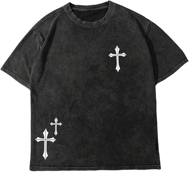 Graphic Print Cotton T-Shirt - 100% Cotton, Cartoon Anime Design