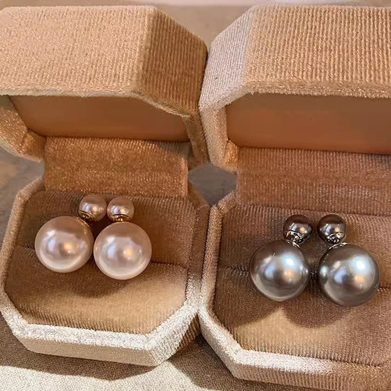 Pearl Geometric Earrings