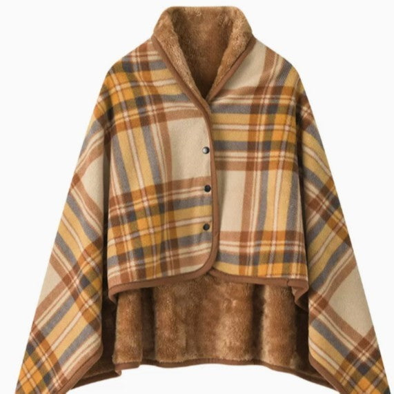 Soft Polyester Dual-Purpose Shawl Blanket