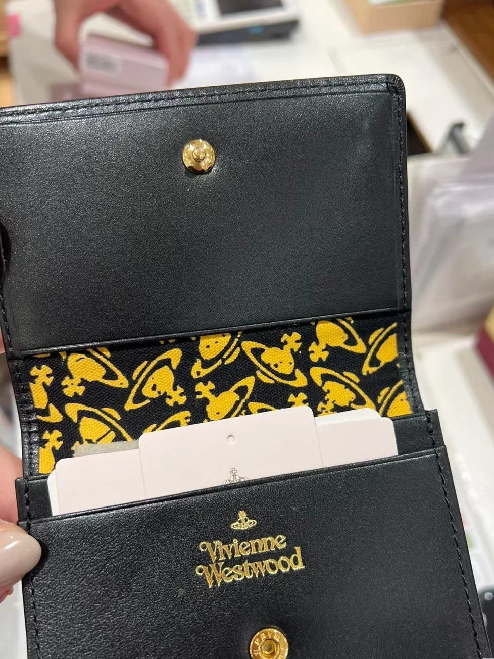 Saturn Leather Card Holder