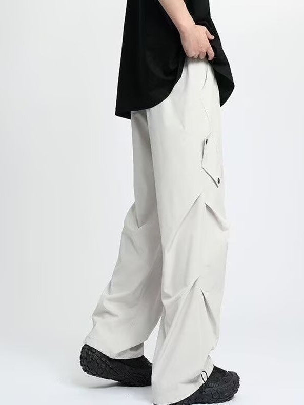 Mens Quick-Dry Casual Cargo Pants with Utility Pockets