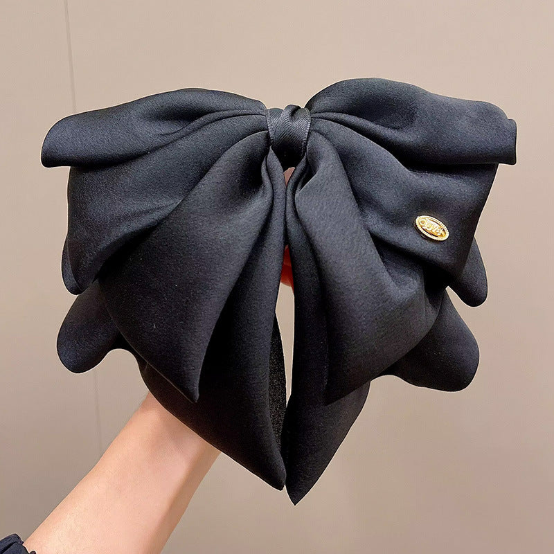 Elegant Bow Crystal Hair Claw Clip
