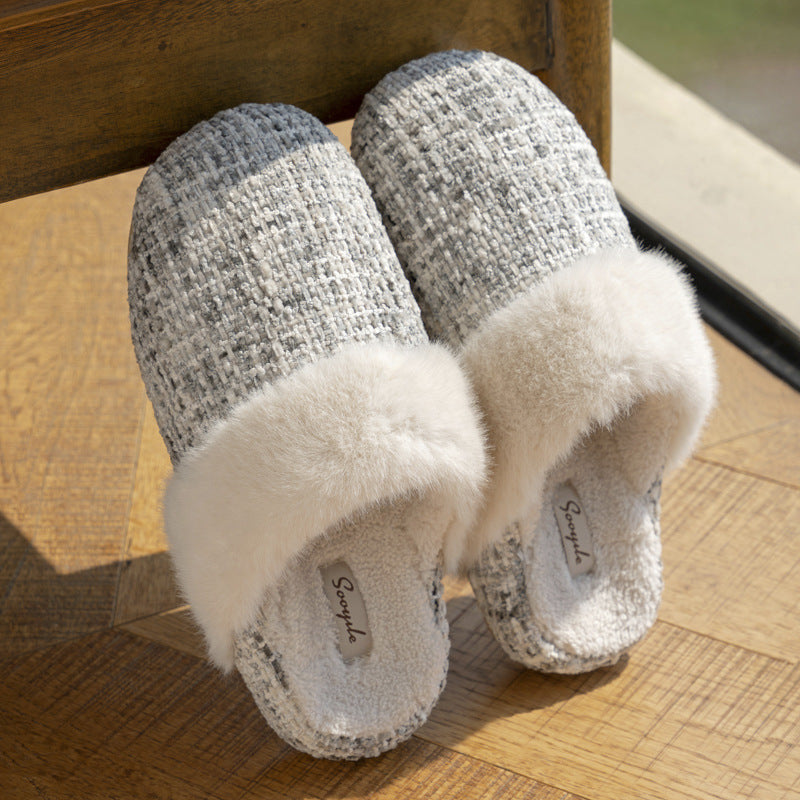 Plush Home Slippers for Women