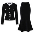 Women's blazer + midi skirt set