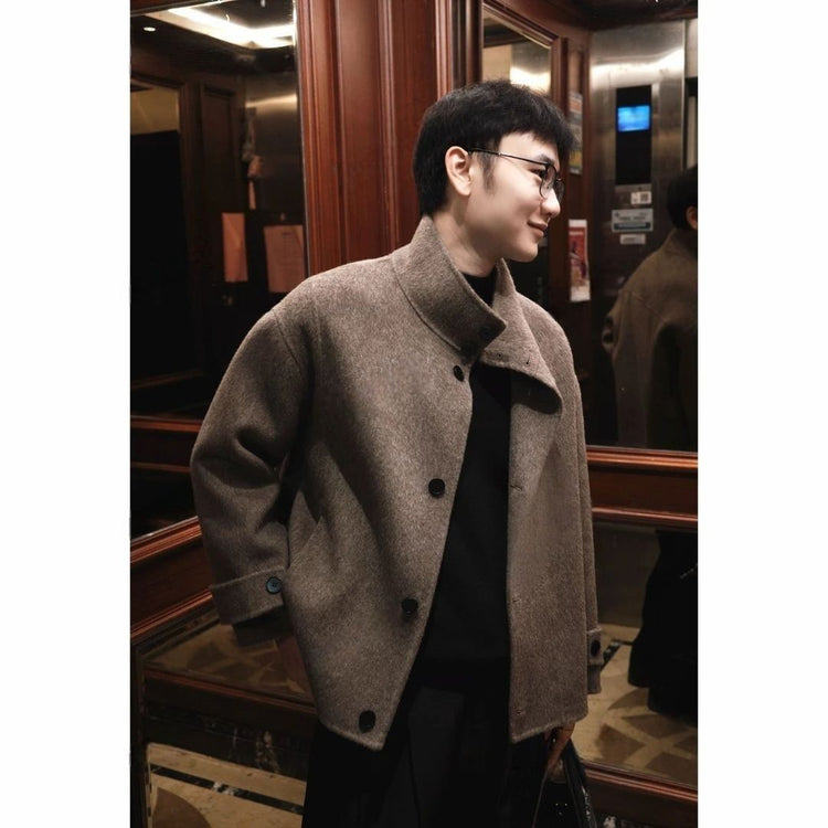 Mens Wool Blend Coat