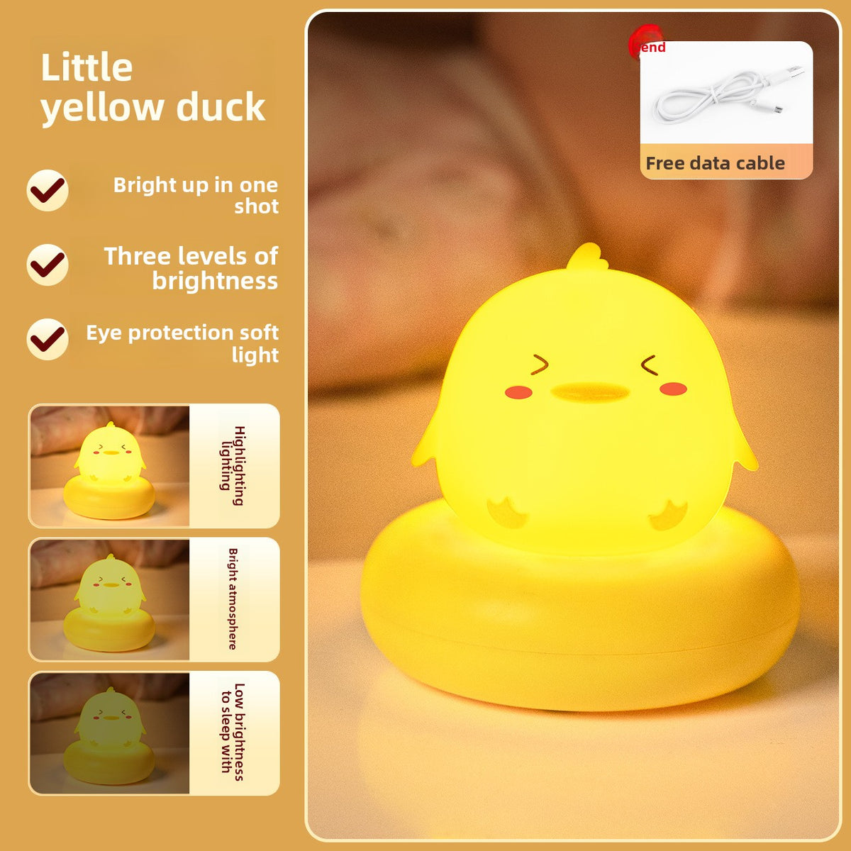 LED Nightlight Sleep Lamp Bedroom Bedside Lamp