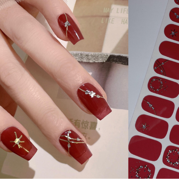 Gel Nail Stickers Waterproof 3D Design