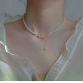 Retro Luxury Butterfly Pearl Pendant Necklace