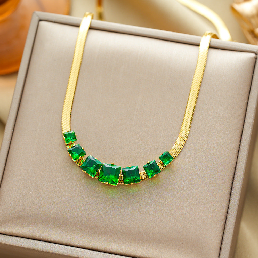 All-titanium steel necklace