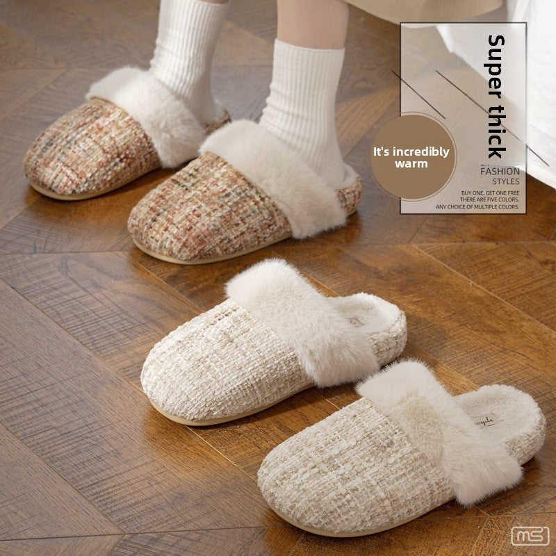Plush Home Slippers for Women