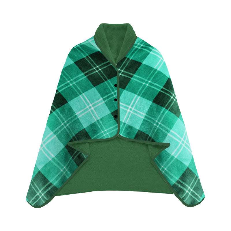 Soft Polyester Dual-Purpose Shawl Blanket