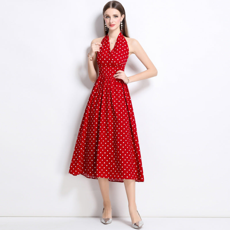 French Retro Sleeveless Dress