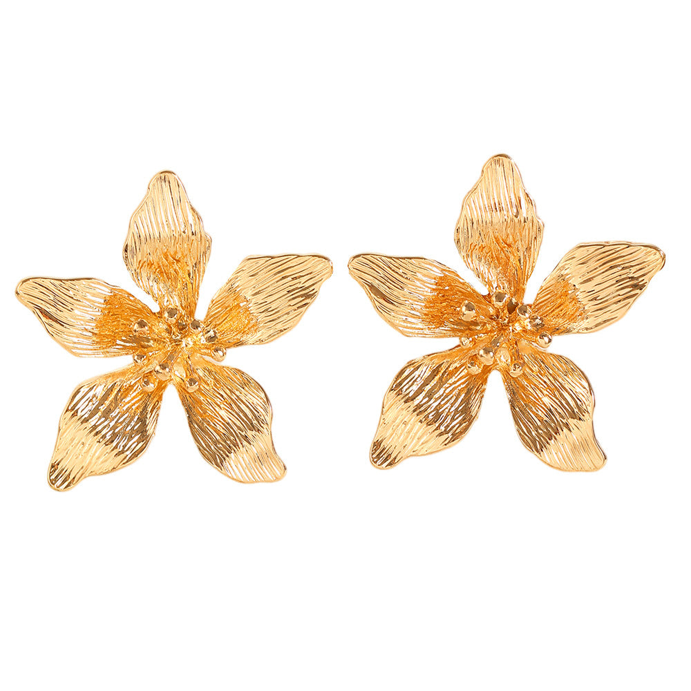 Fashion Floral Frosted Earrings for Women