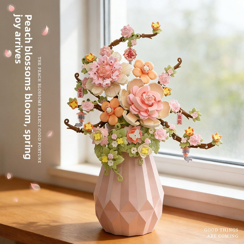 DIY Building Block Flower Bouquet