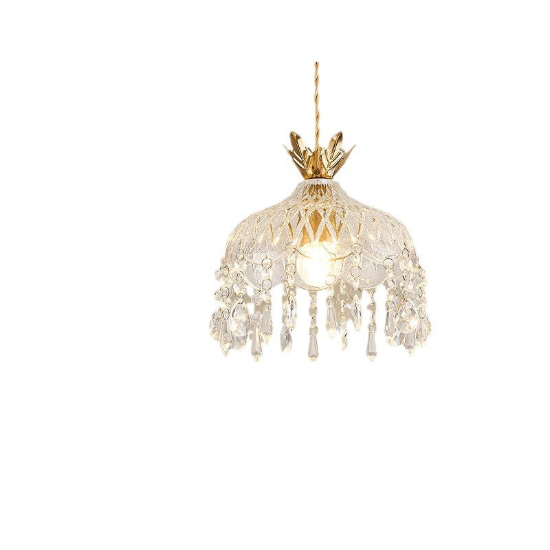 French Retro Crystal LED Chandelier Light