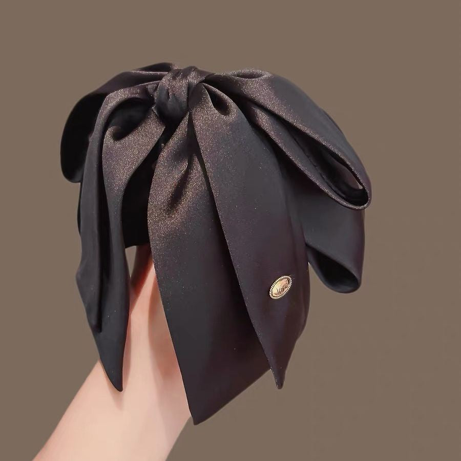 Elegant Bow Crystal Hair Claw Clip