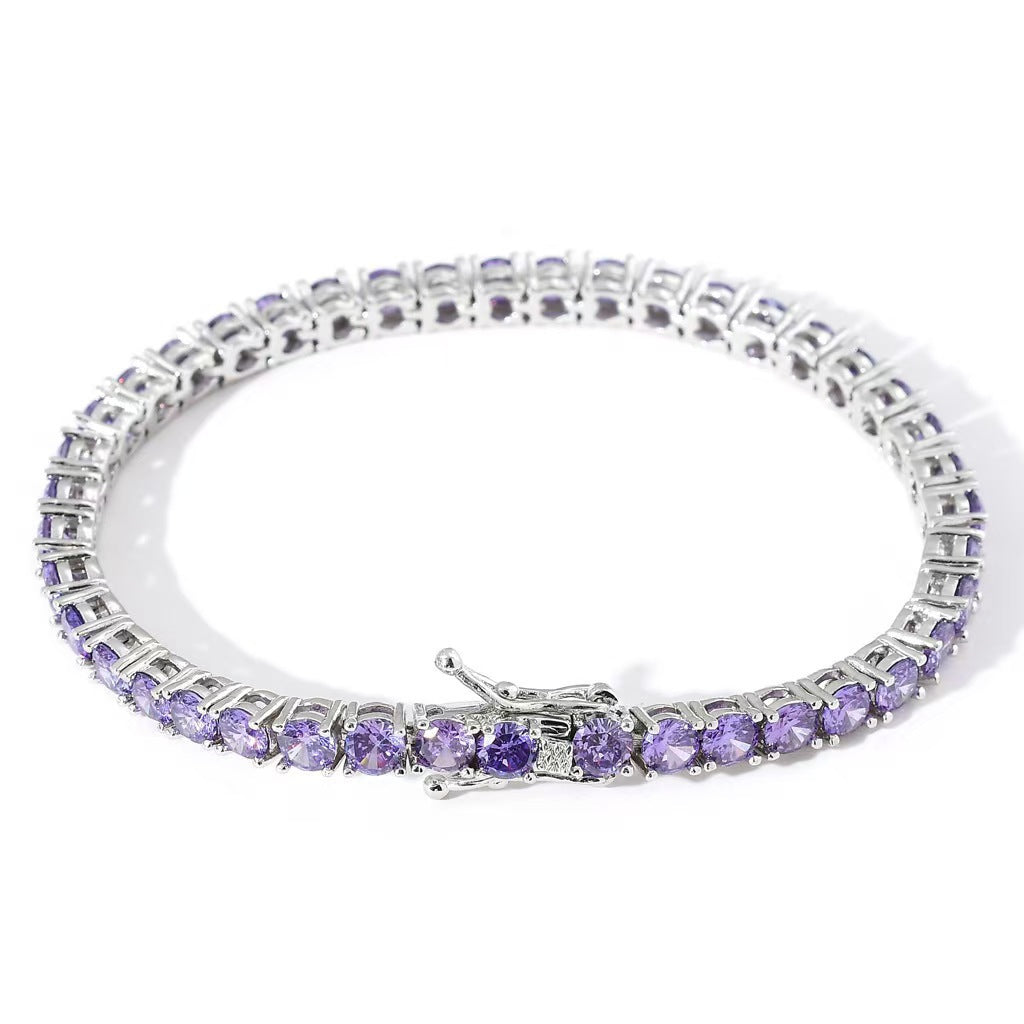 Copper Micro Inlaid Zircon Tennis Bracelet