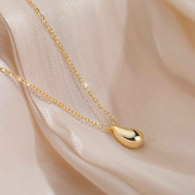 Elegant Water Drop Copper Necklace