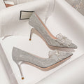 Éclat Bow Pointed Toe Stiletto Heels