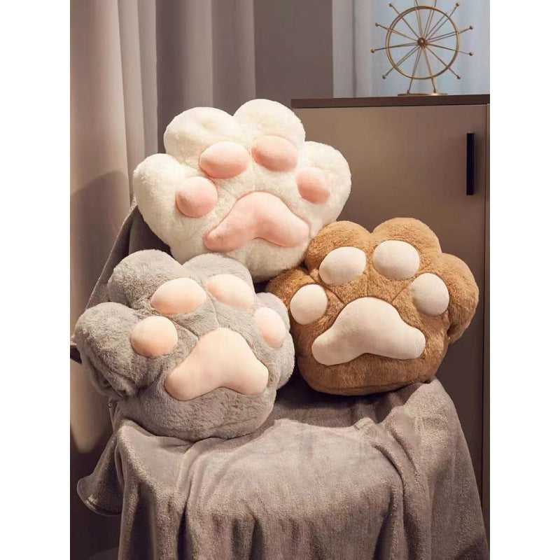 Cat Paw Pillow Blanket Hand Warmer