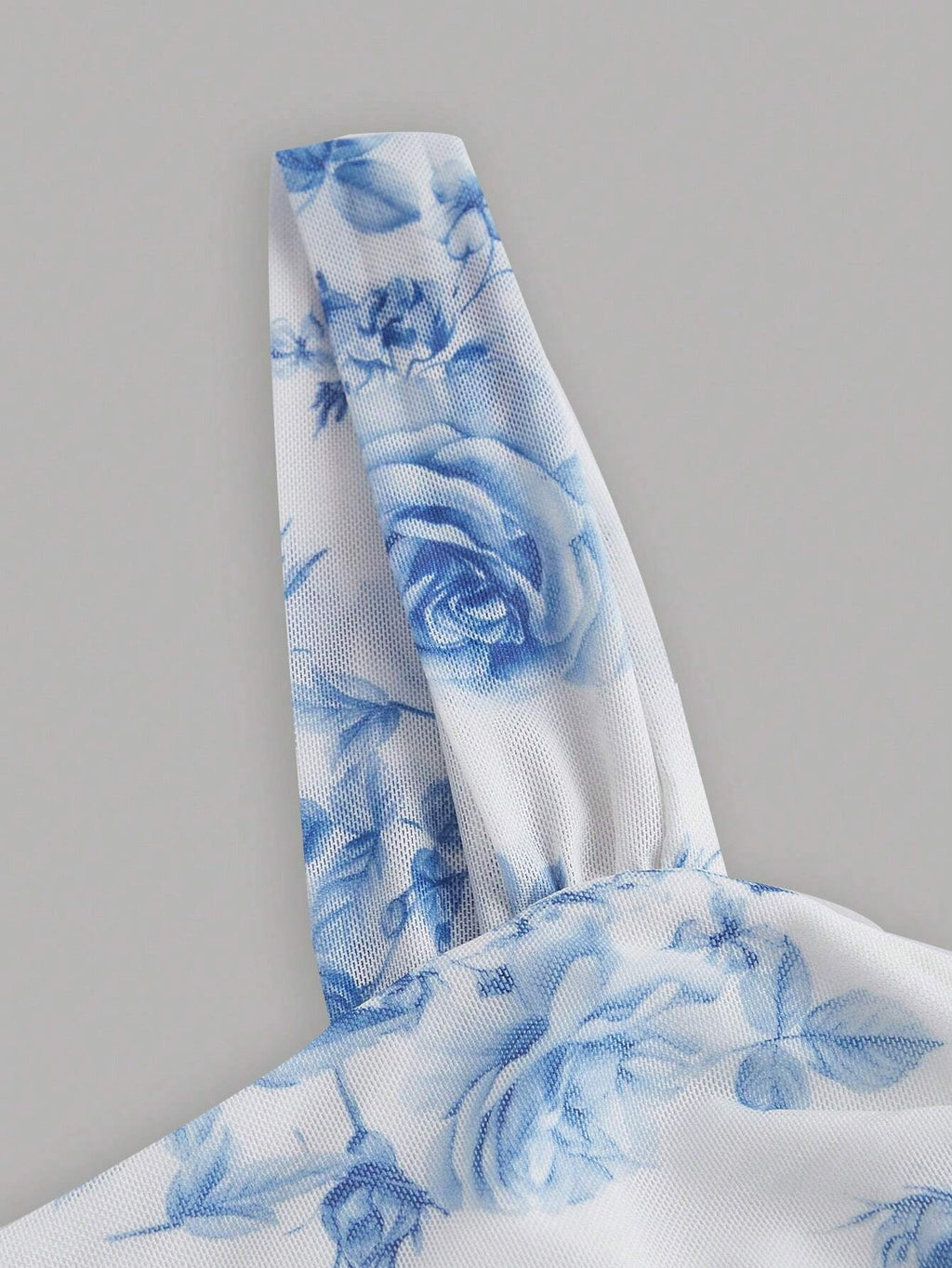 Blue and White Floral Dress